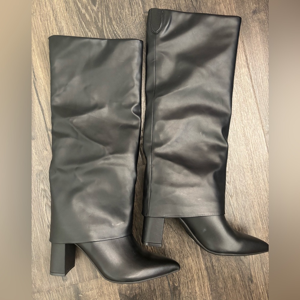 Marc Fisher Black Knee-High Boots